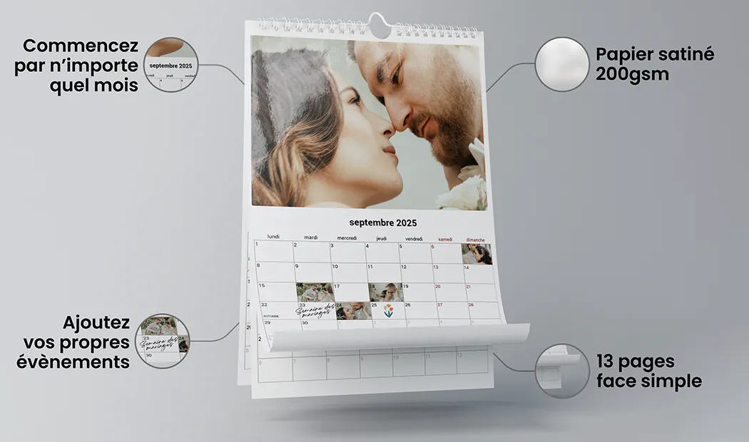 Calendrier Photo Mural
