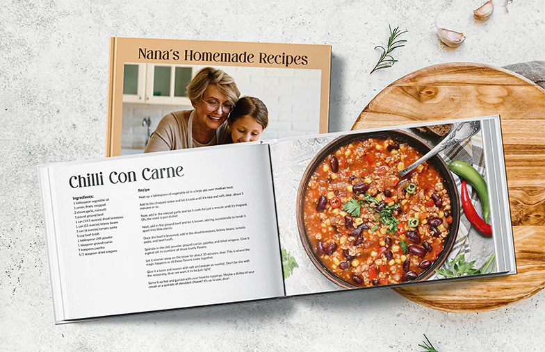 Transformez les recettes de famille en cadeau pour grand-mère